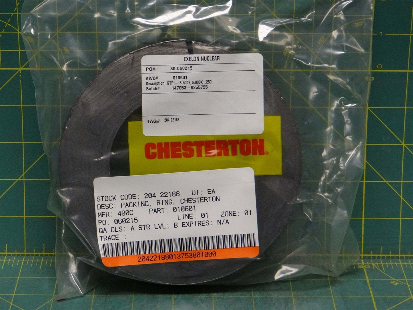 Chesterton 010601 GTPI Graphite Packing Ring 3.5 x 6 x 1.25