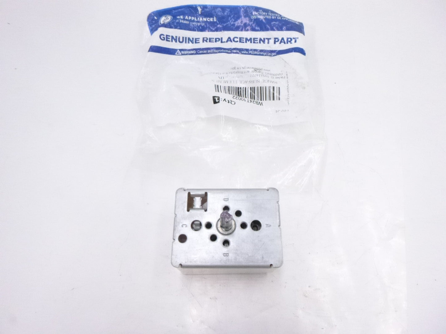 Genuine OEM GE WB24T10022 Range Surface Element Switch