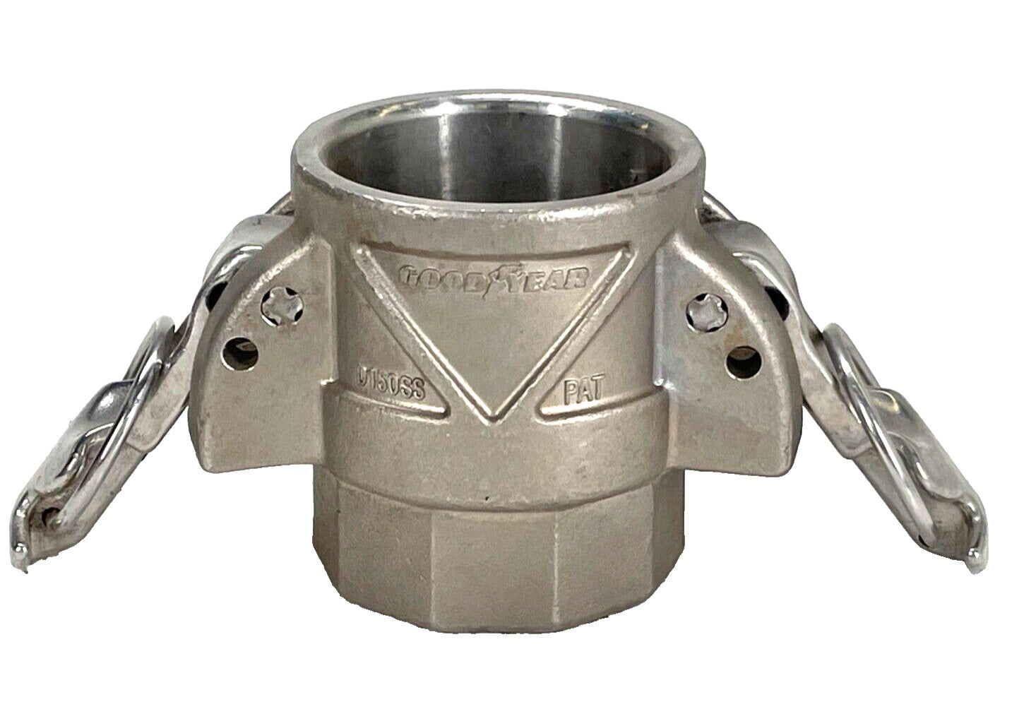 GOODYEAR D150-SS Auto-Lock 1-1/2" Cam & Groove x Female NPT Type D Stainless