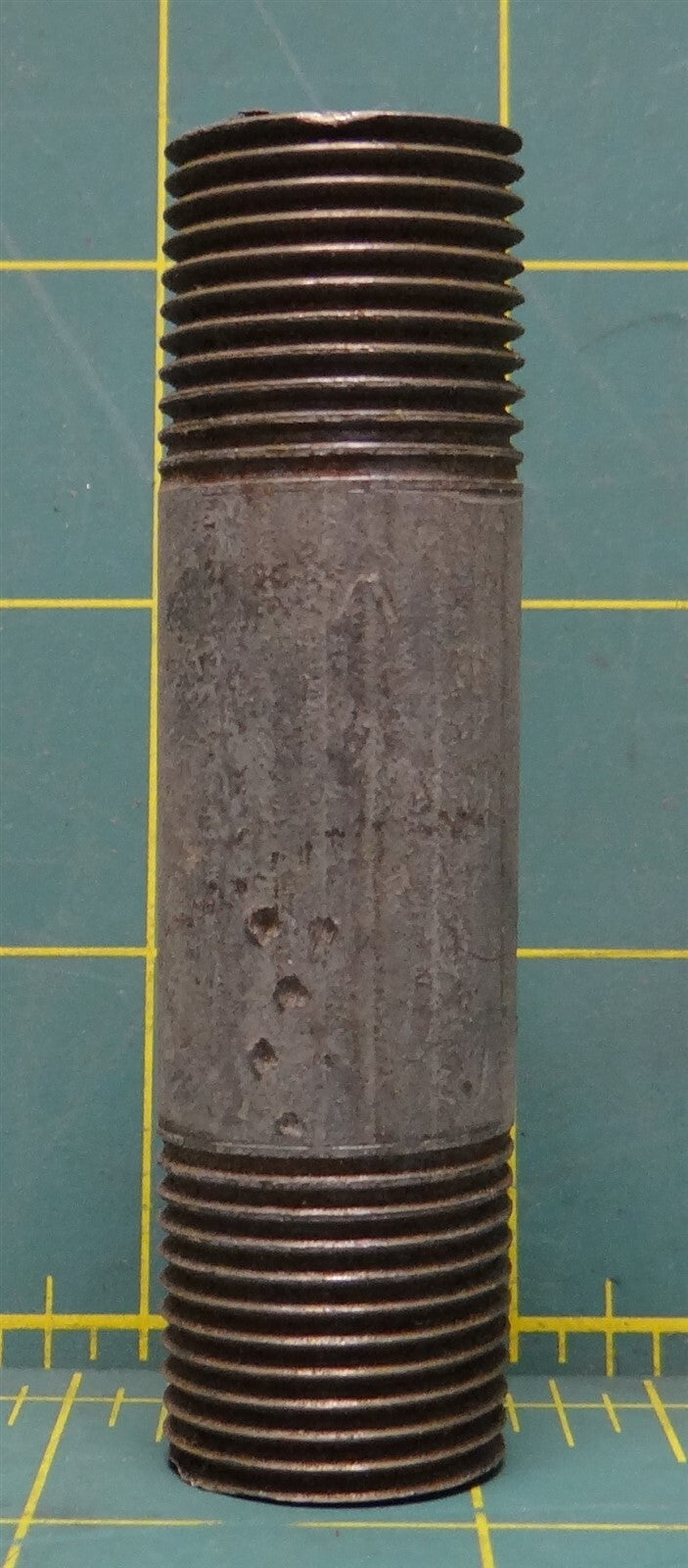 1/2" D x 1/2" D x 3" L Hot Dipped Galvanized Pipe Nipple, Fitting, Connector