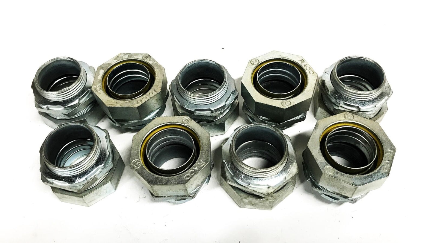 Hubbell/Raco 1-1/4 inch Liquid Tight Connector Conduit 3405 [Lot of 9] NOS