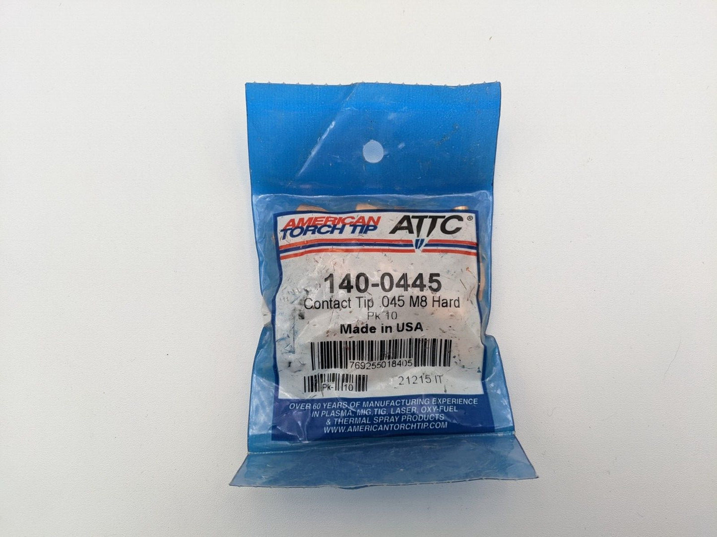 10 Pcs American Torch Tip ATTC 140-0445 Contact Tip 140.0445 Abicor Style MIG