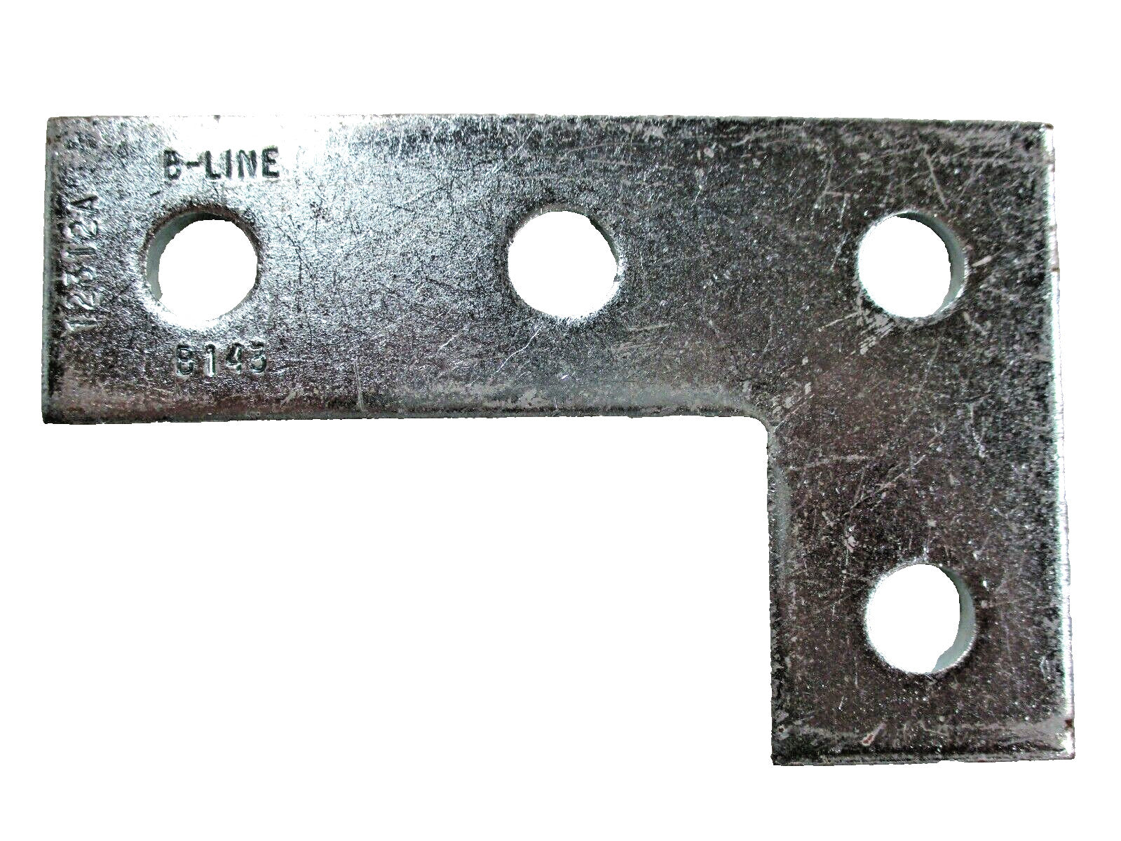 B-Line B143 Steel Corner Plate 4-Hole Zinc Plated Strut Fitting (Lot of 10)
