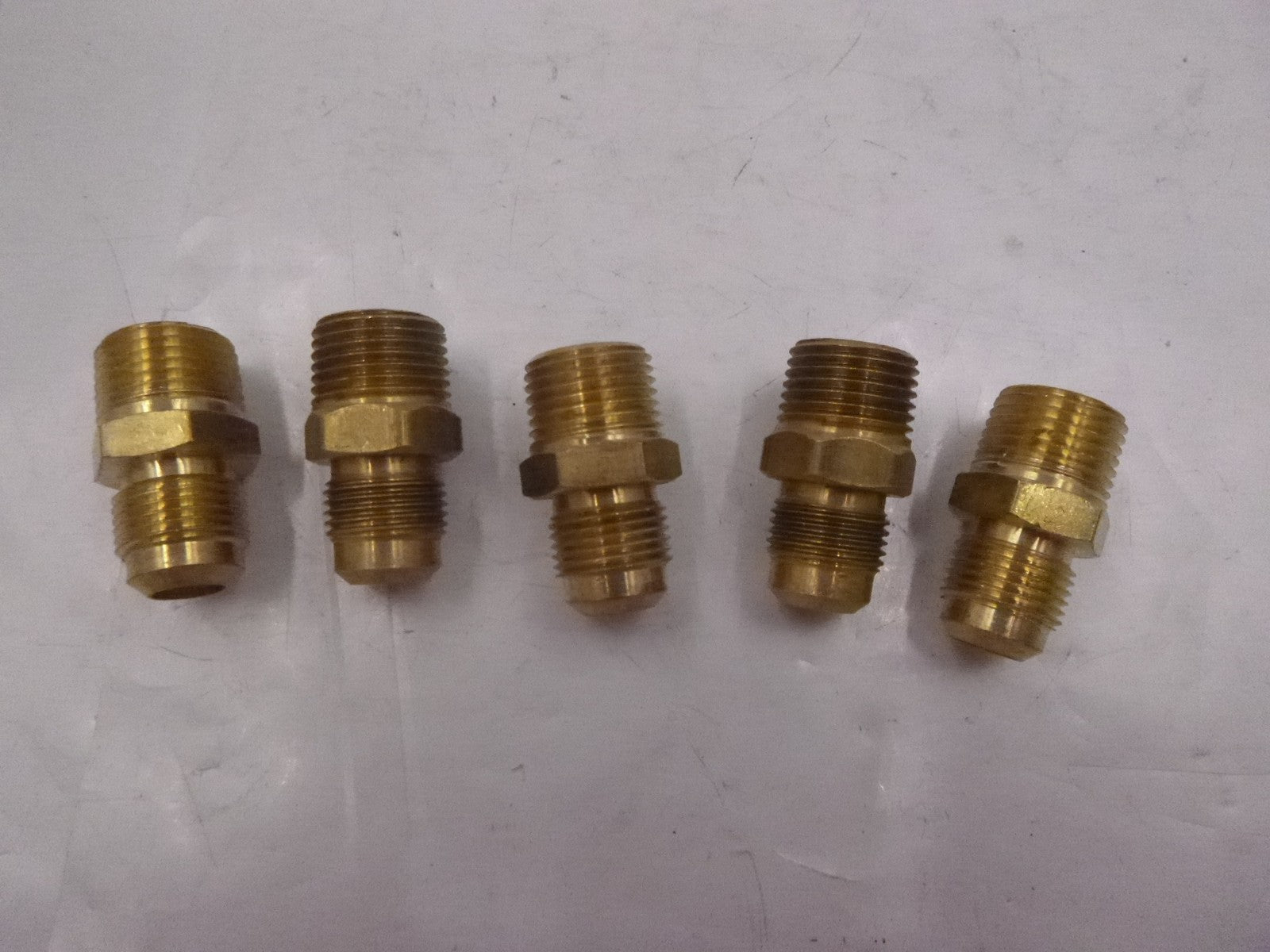 5 Pack 10275 Midland Brass Flare Fitting 3/4" Male x 1/2" Male Adapter