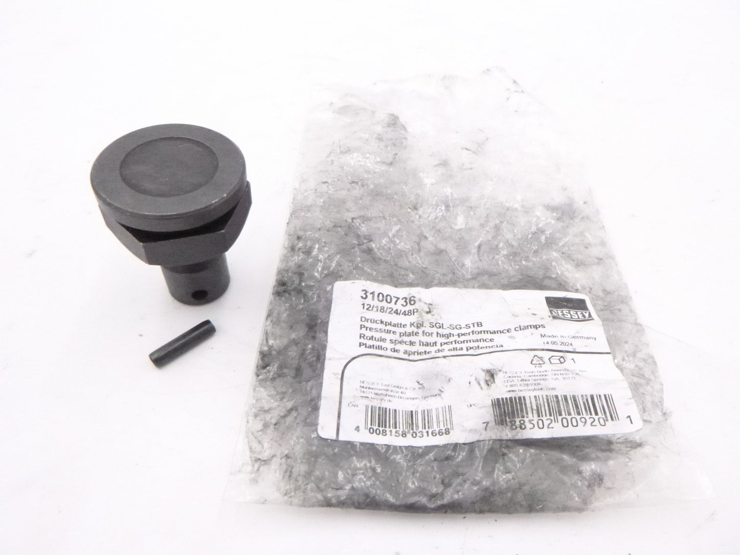 Bessey 3100736 Round Replacement Clamp Morpad Swivel fits Bessey 1200