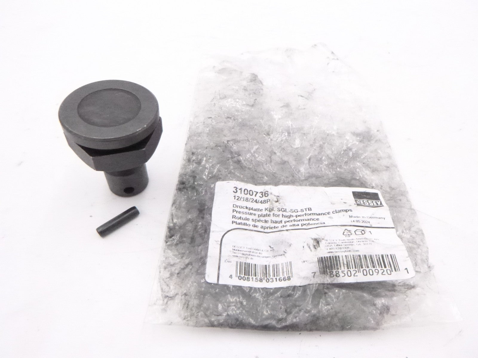 Bessey 3100736 Round Replacement Clamp Morpad Swivel fits Bessey 1200