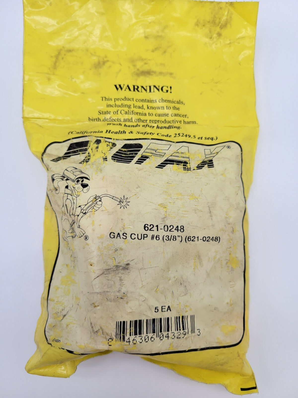 5 Piece Lot Profax 621-0248 Finned Gas Cup #6 Cup ID 3/8" NOS