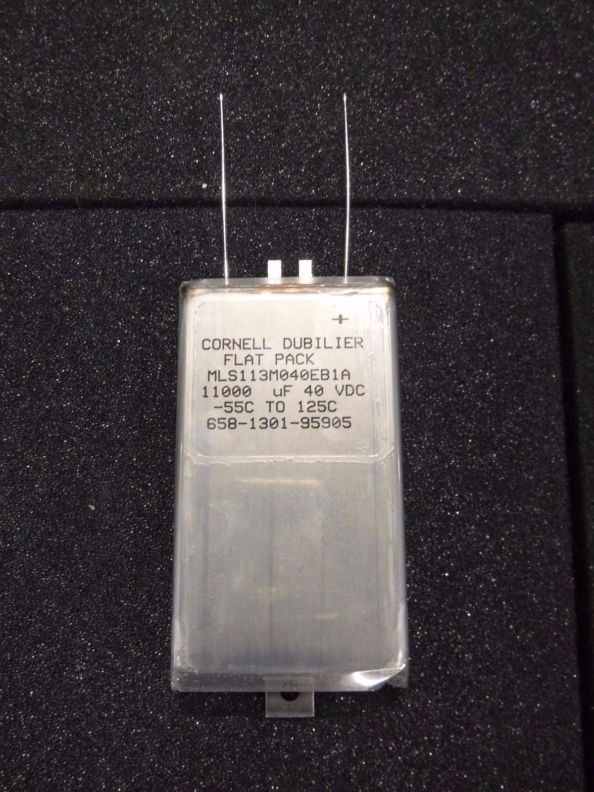 Cornell Dubilier Flat Pack MLS113M040EB1A, 11000 uF, 40VDC,  -55C To 125C,