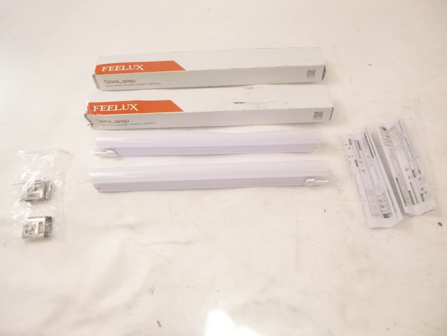 2 Pack Feelux SlimLamp Slide LED SSL5 30K-UNV-C90 5W 100-240V 50/60Hz