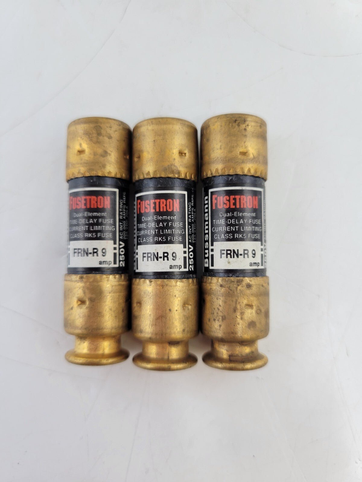 Bussmann FRN-R-9 Dual Element Time Delay Current Limiting Fuse 9A 250V Class RK5