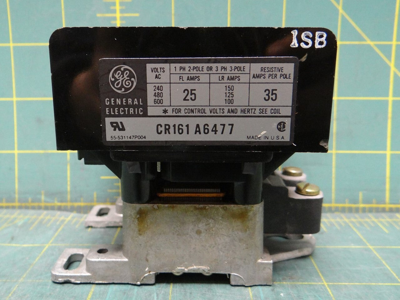 General Electric CR161A6477 Relay Contactor 25 A 240-600V 2P 125 VDC