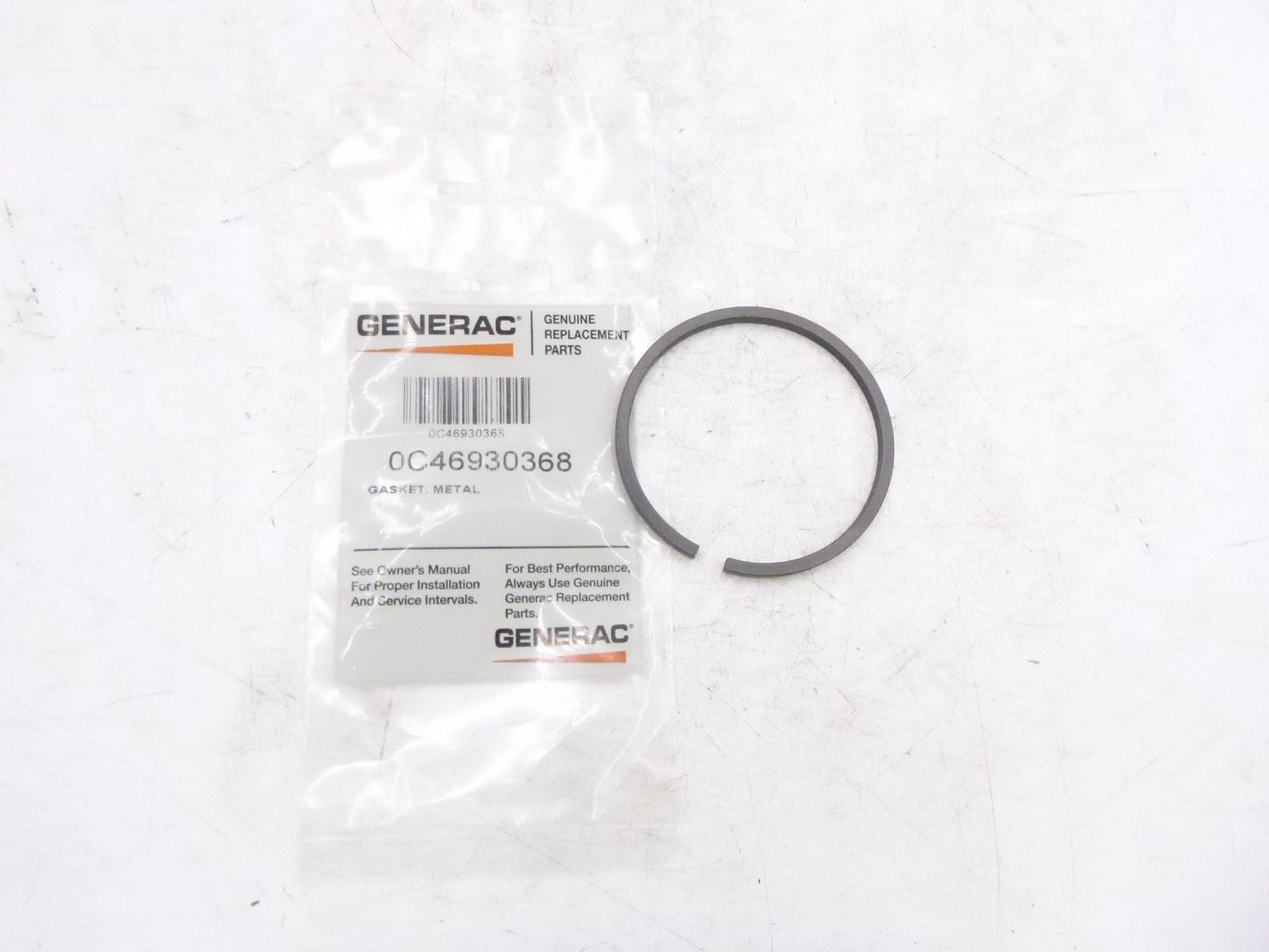 Genuine OEM Generac 0C46930368 Metal Gasket