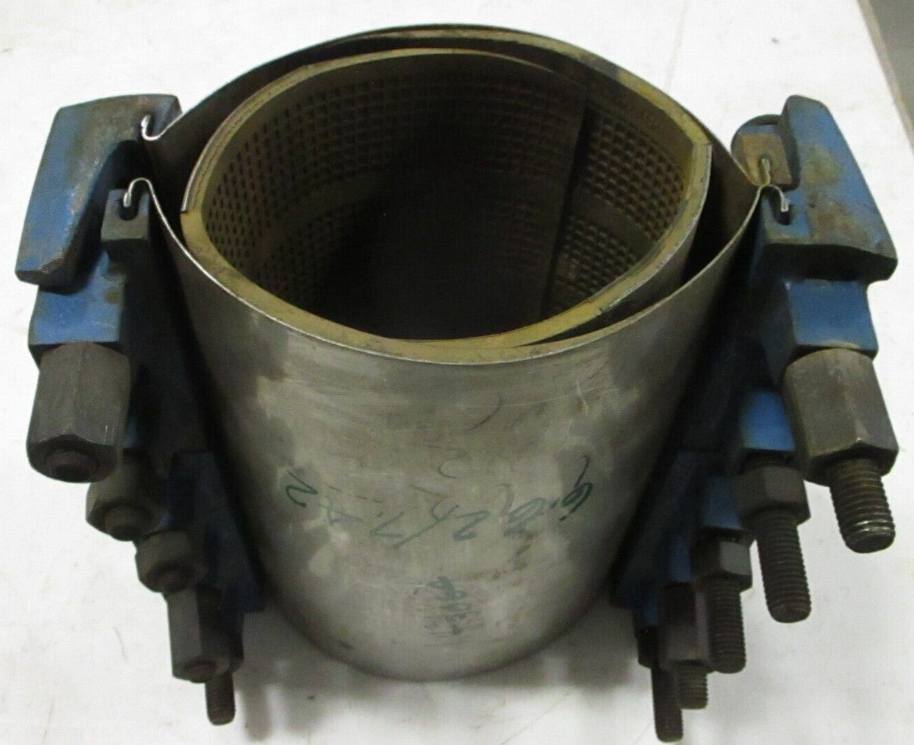 ROCKWELL Double Band Full Circle Pipe Repair Clamp 6" (6.62-7.42 OD) x 12-1/2"Lg