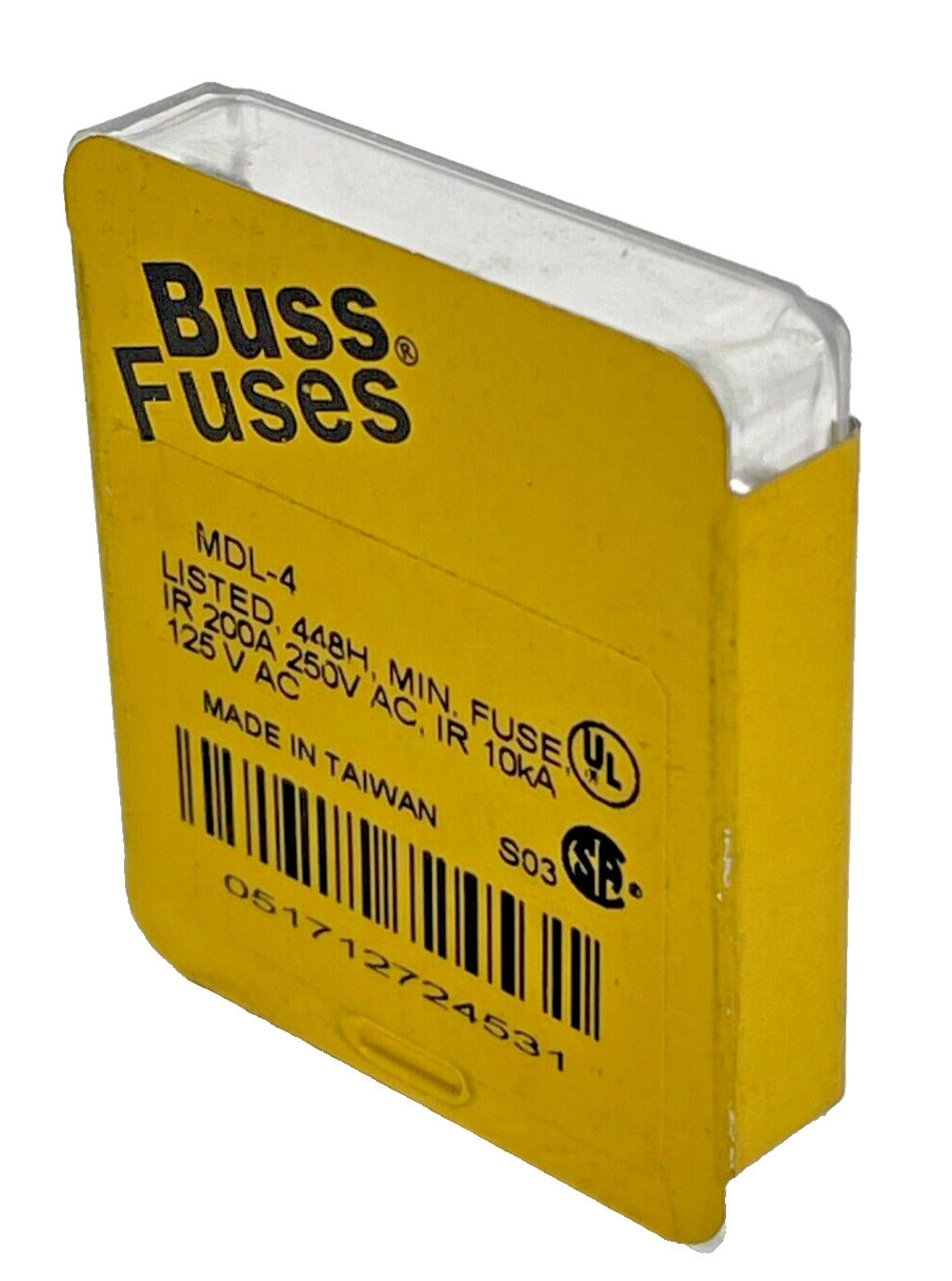BUSSMAN BUSS Fuses MDL-4 Glass Fuse (5-pack)