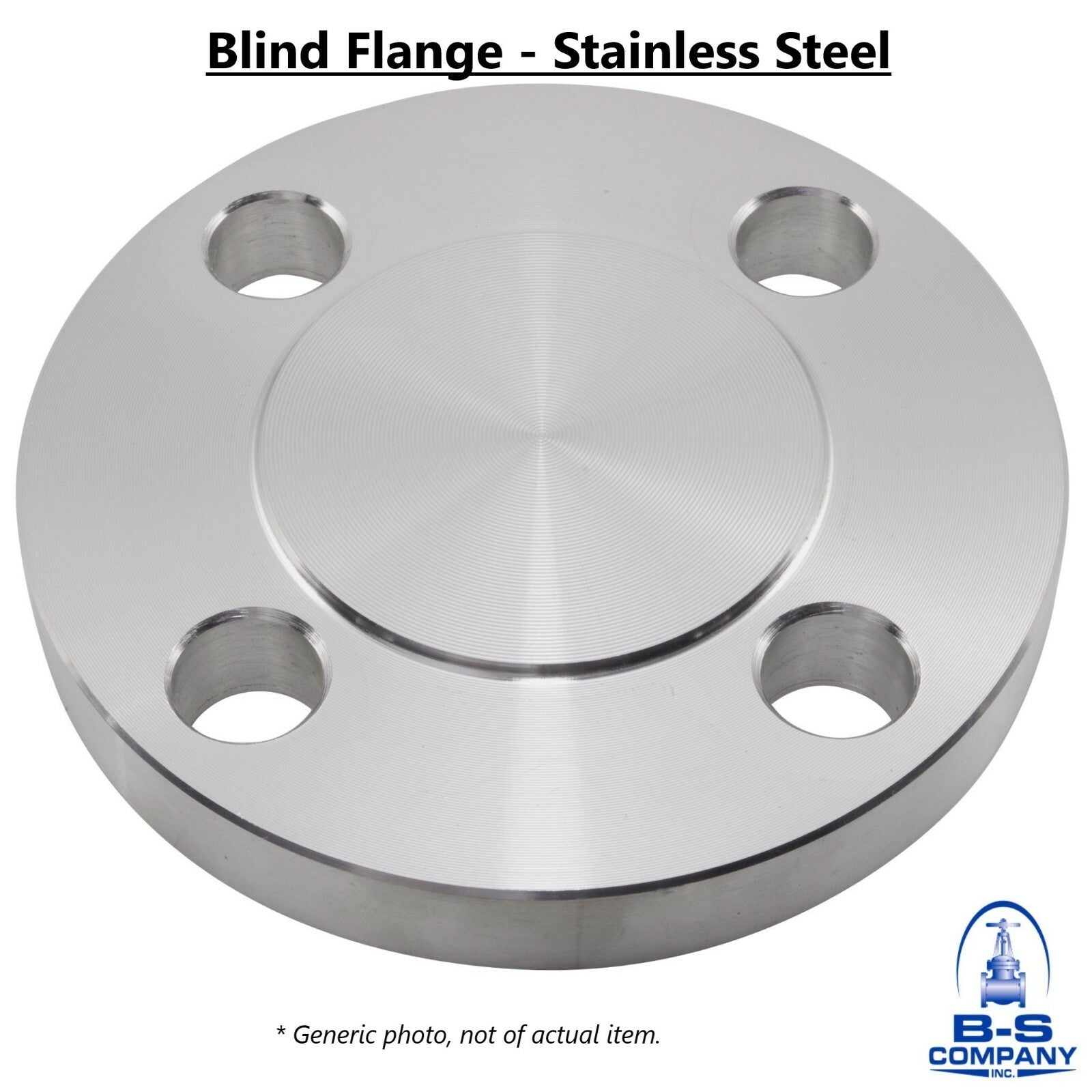 Blind Flange 1" 300 Raised Face Stainless Steel 316/316L SS A/SA182 B16.5