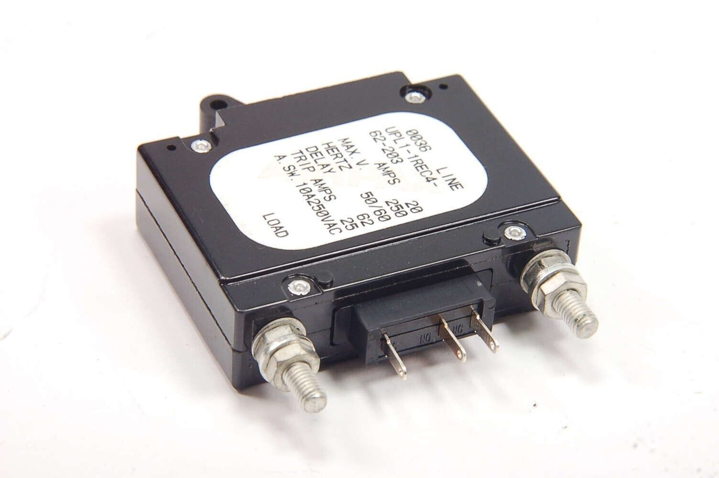 AIRPAX UPL1-1REC4-62-203  Circuit Breaker, Hydraulic Magnetic. Single Pole 20A