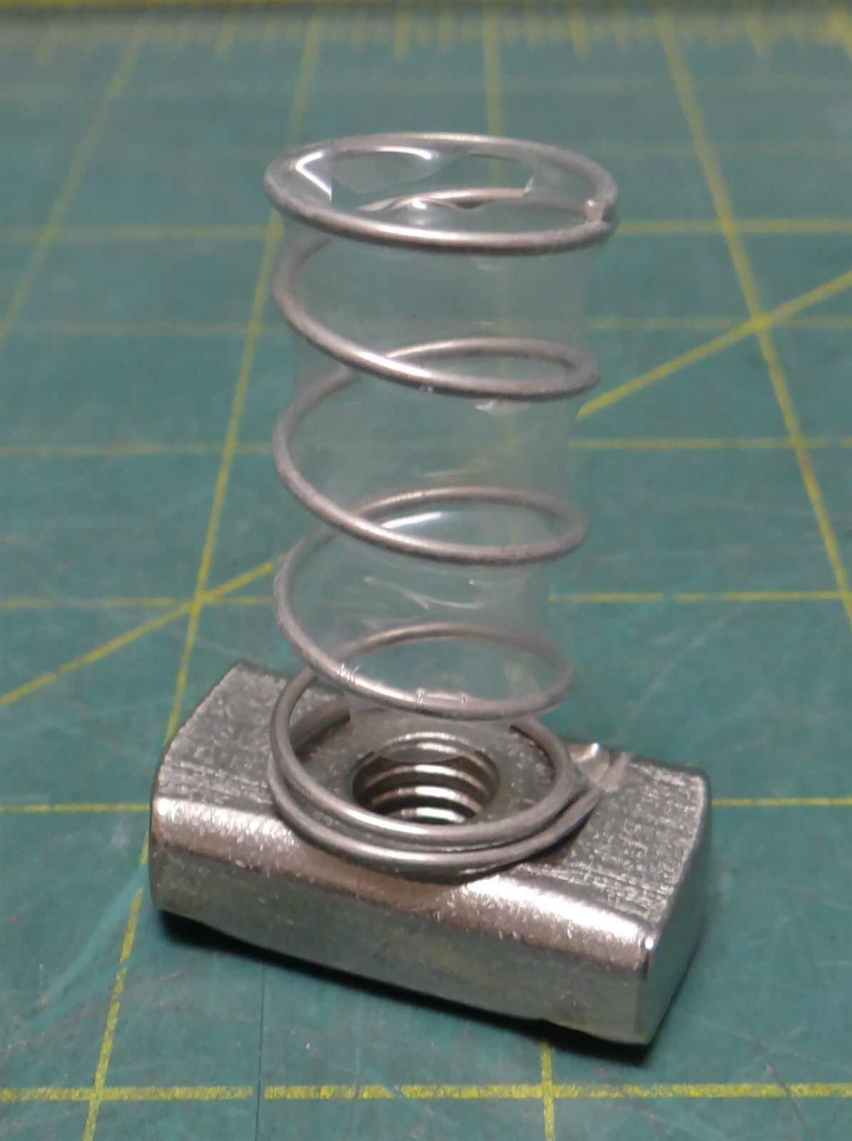 (5pk) 3/8" Strut Fitting Channel Standard Spring Nut 46702 Zinc Plated Steel 2"L