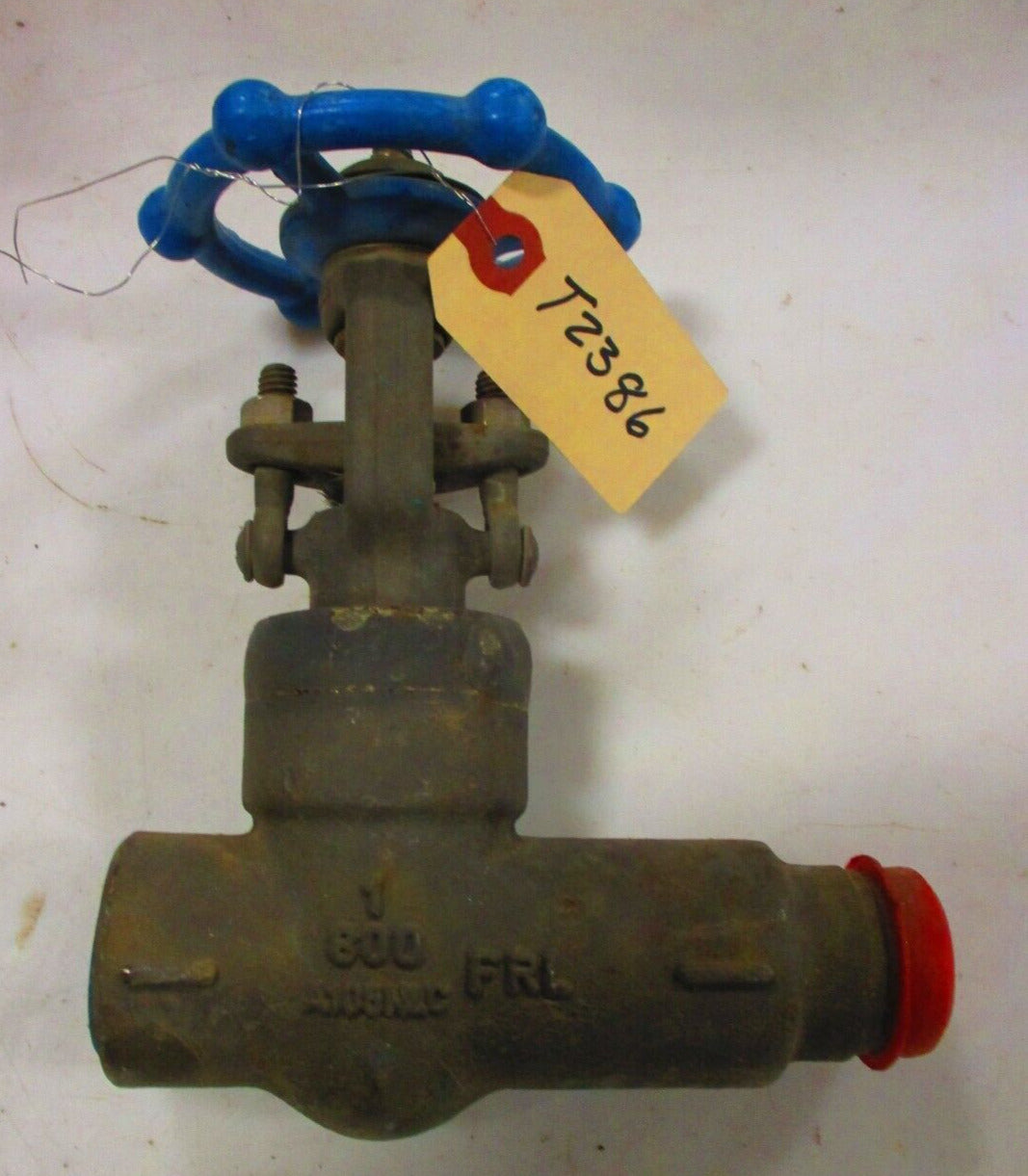 SMITH 0877 Gate Valve 1" Class 800 Male Plain End x Female NPT Welded Bonnet