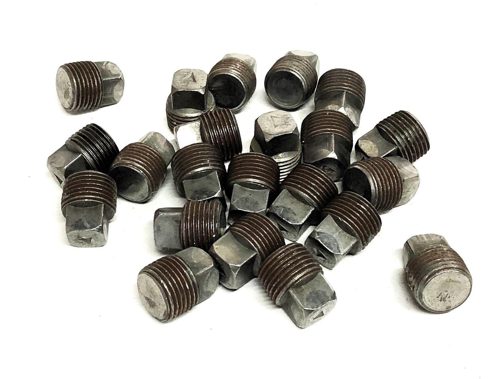 Unbranded 14TPI Square Head Pipe Plug Fitting 1/2 Inch [Lot of 23] NOS