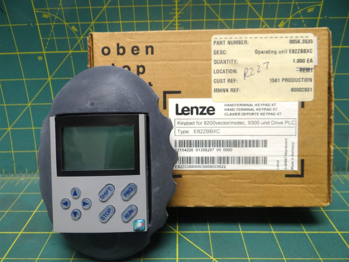 Lenze E82ZBBXC Keypad Operating Unit 8200 Vector/Motec 9300 Drive PLC ...