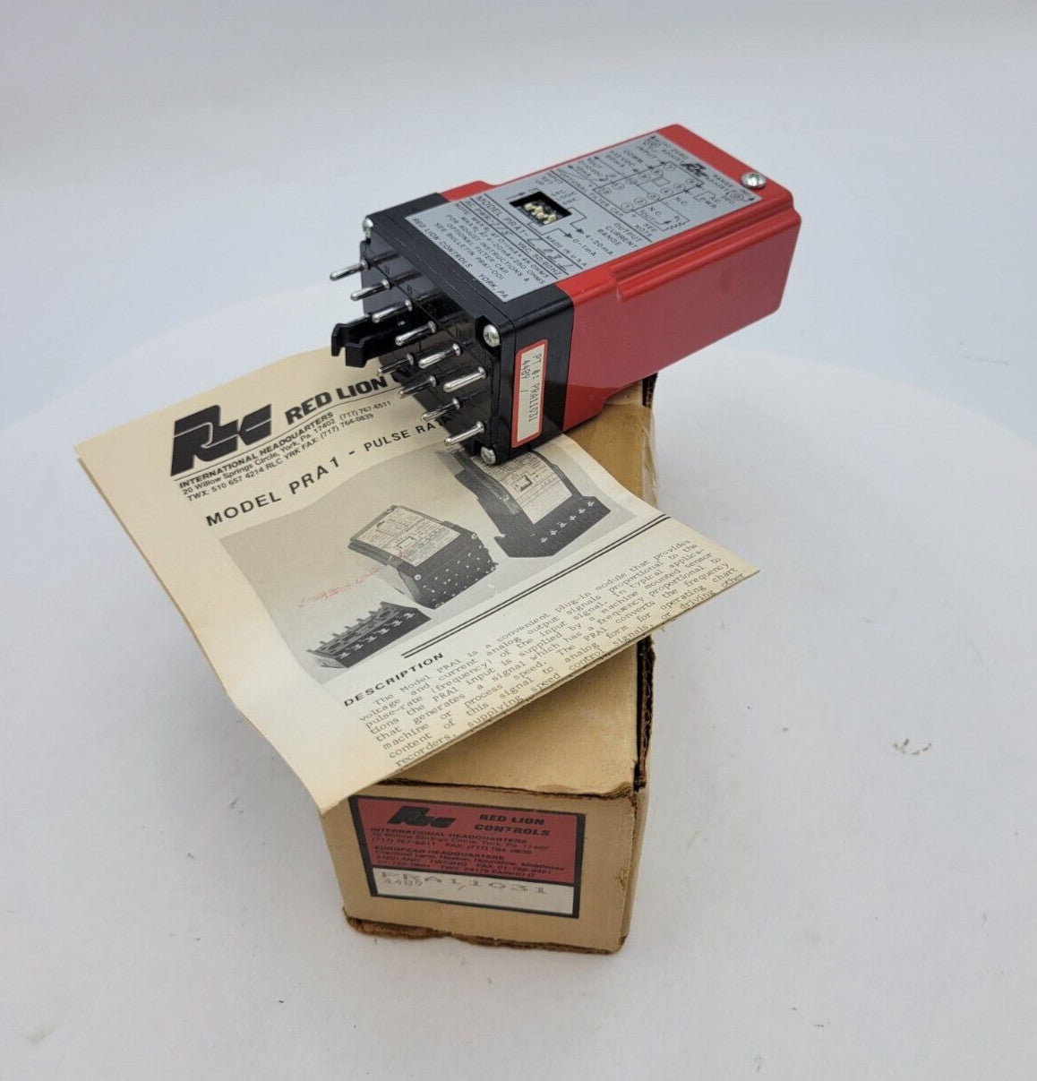 Red Lion Controls PRA11031 Relay Module Pulse Rate to Analog Converter 115VAC