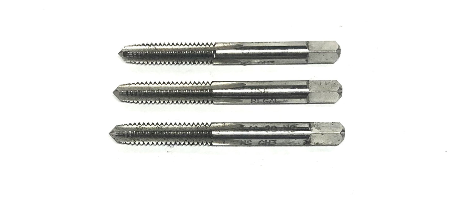 Regal 1/4-20 NC HS GH3 4 Flute Tap 44M63 [Lot of 3] NOS