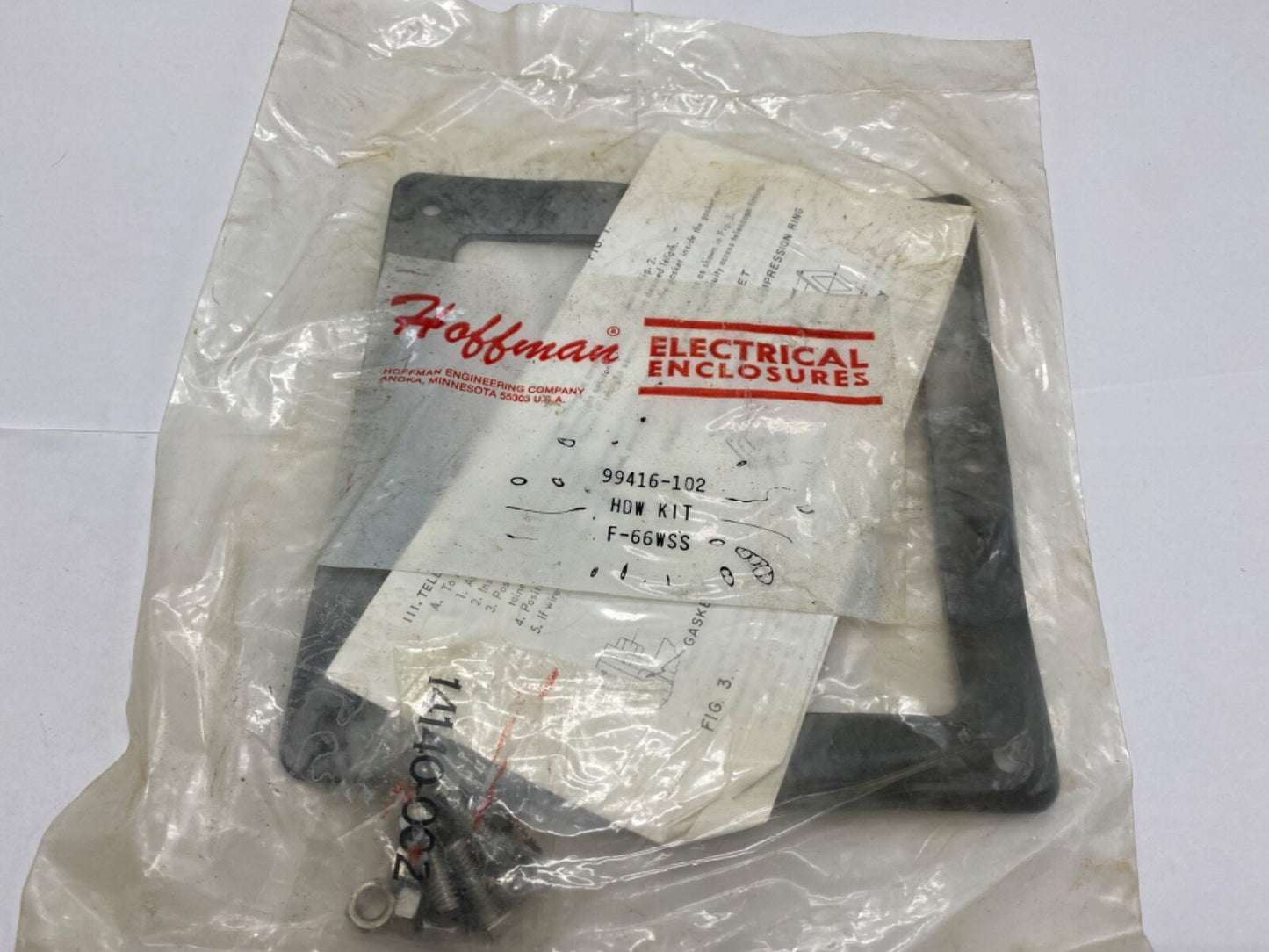Hoffman Elec Enclosures 99416-102 HDW Kit F-66WSS