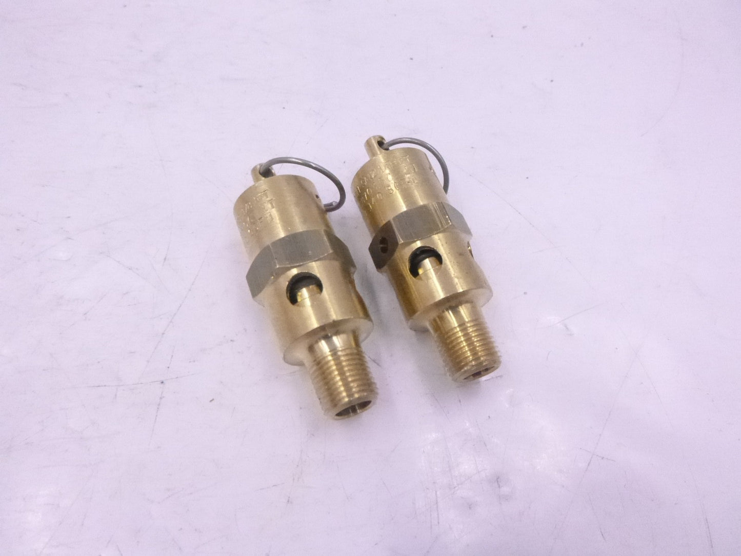 2 Pack MSC Industrial SA12-1A050 Air Safety Relief Valve 1/8" Inlet 50 CFM