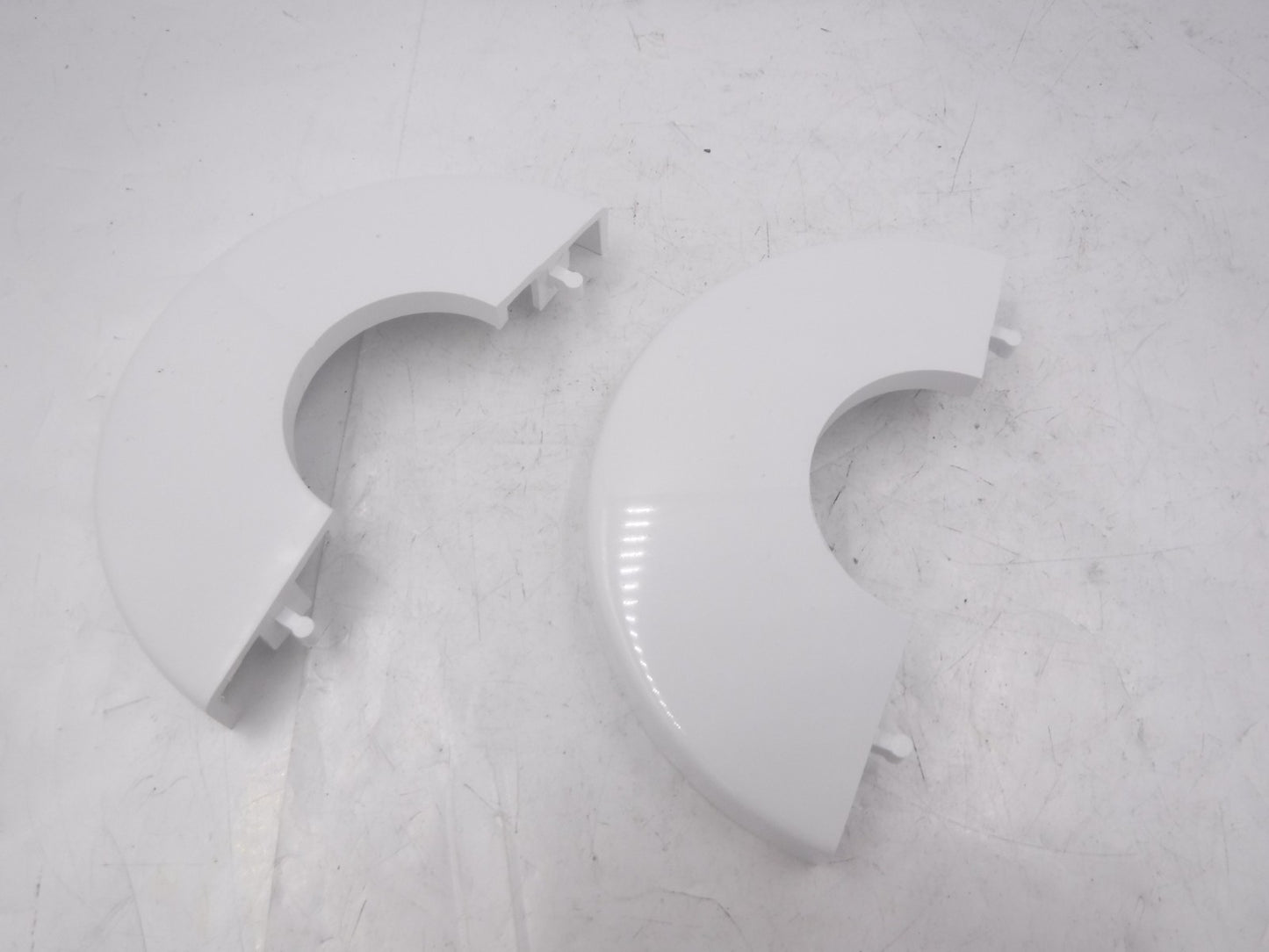 2 Pack CMP White Male Snap Together Escutcheons For Pool Ladder SEE DES