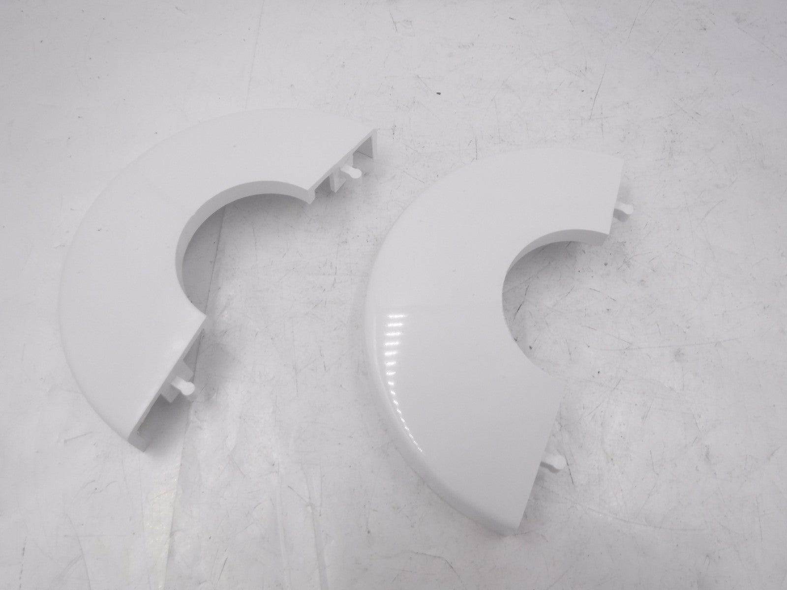 2 Pack CMP White Male Snap Together Escutcheons For Pool Ladder SEE DES
