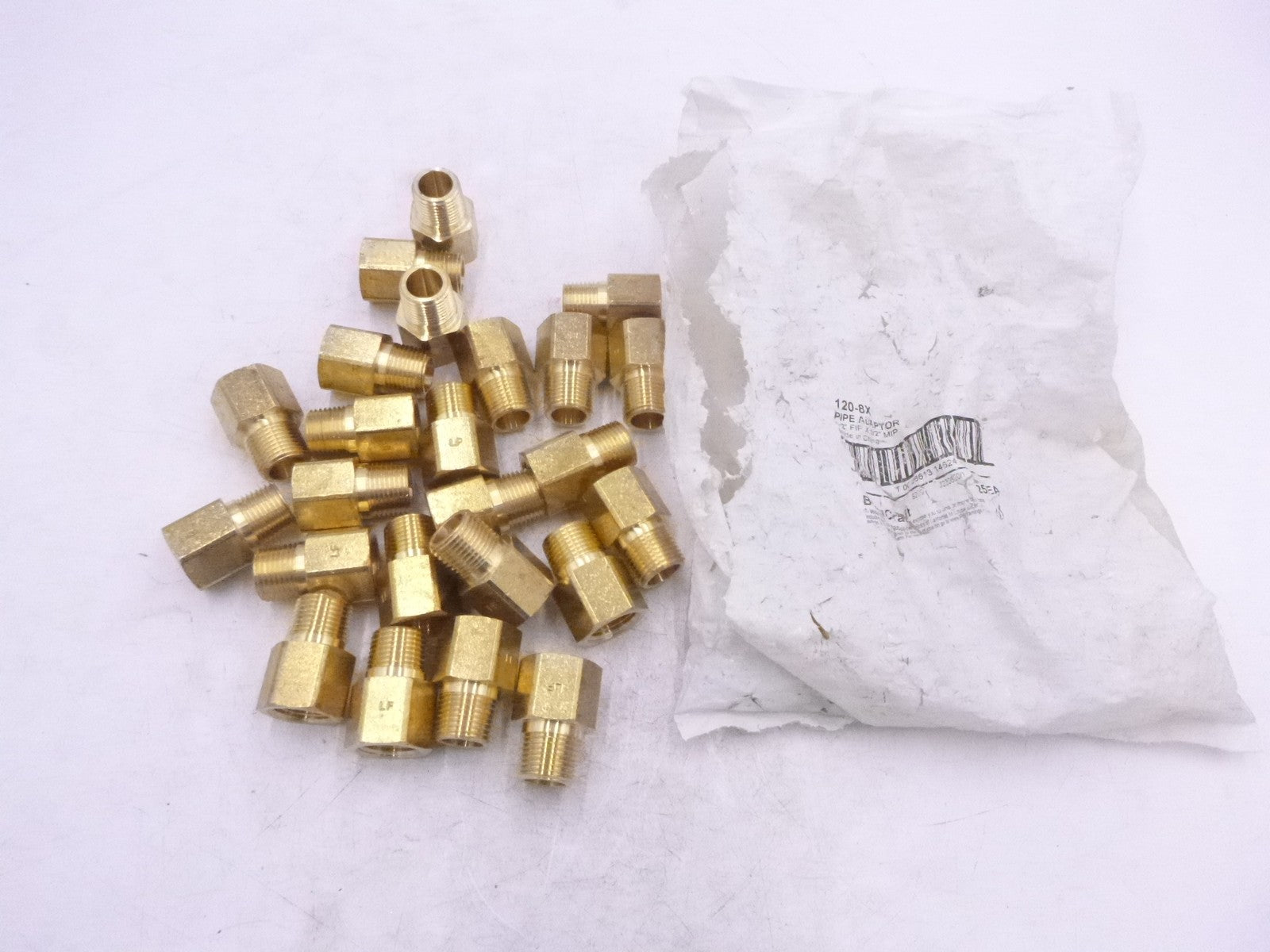 25 Pack BrassCraft 120-8X 1/2" FIP X 1/2" MIP Iron Pipe Adapter 120-8X