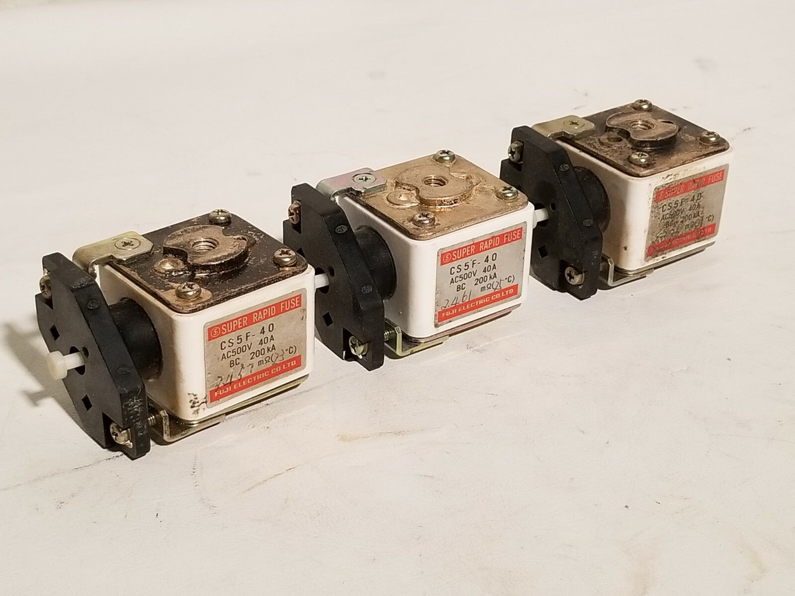 Fuji Electric Super Rapid Fuse CS5F-40, 500VAC, 40A, BC 200kA cartridge fuse