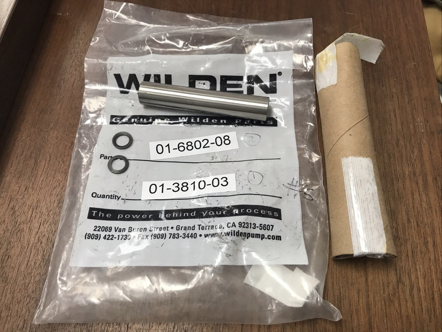 Wilden Pumps Model: 01-3810-03 Shaft New Old Stock 01-6802-08 Washer