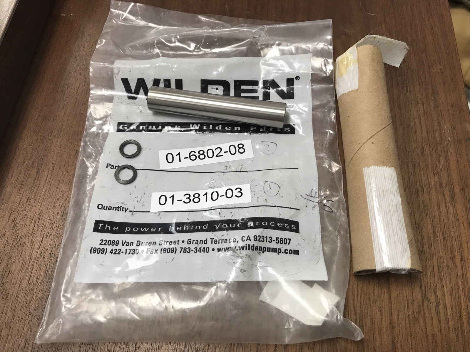 Wilden Pumps Model: 01-3810-03 Shaft New Old Stock 01-6802-08 Washer