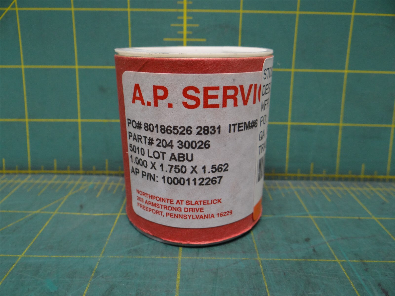 A.P. Services Valve Packing Set PN 4900941562 Style 5010 1" x 1.75" x 1.562"