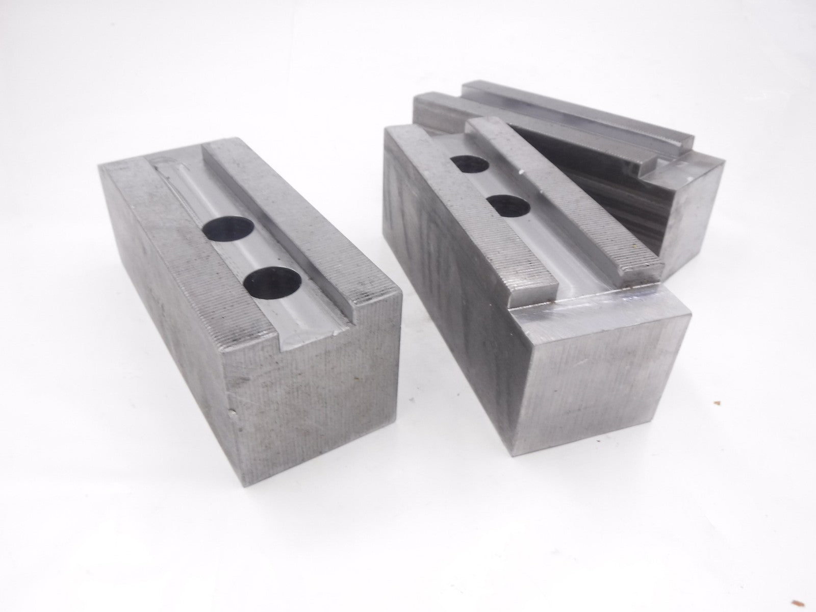 3 Pack H&R 2-1/2"OAW x 6-1/2"OAL Steel Soft Lathe Serrated Chuck Jaws HR-115-2.5