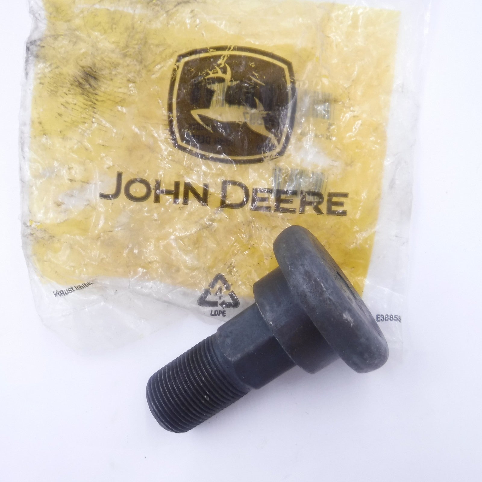 Genuine OEM John Deere FH349597 Bolt 1-1/2" Neck 1" Thread for FC15M CX15 HX10