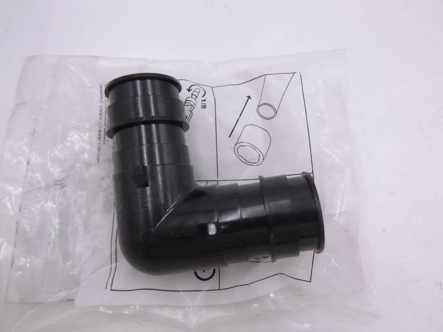 Zurn Elbow Polymer Barbed x Barbed For 31/32" Tube ID 1 1/4" Pipe Size