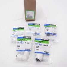 5 Pack Watts 3/8" OD x 3/8" MIP Aqualock Push to Connect Elbow Fitting