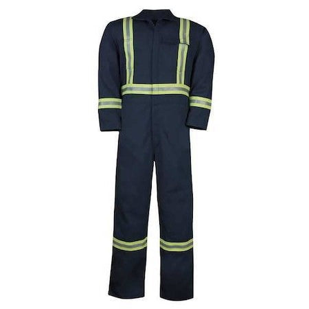 Big Bill 1325Us7-Sr-Nay Coverall, 8.7 Cal/Sq Cm Atpv, S, 32 In Inseam,
