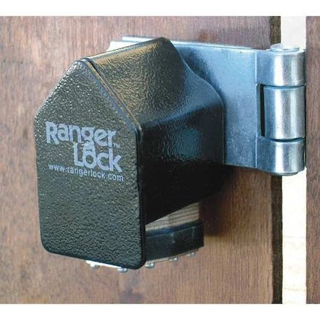 Ranger Lock Rgjr-00 Padlock Guard,Hardened Steel,Blk,3-5/8"L