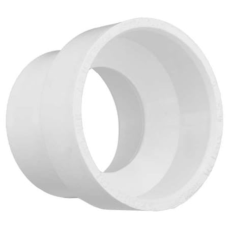 Zoro Select 1Wkj1 Pvc Reducer, Hub, 2 In X 1 1/2 In Pipe Size