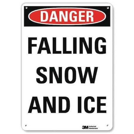 Lyle U3-1469-Ra_10X14 Danger Sign, 14 In Height, 10 In Width, Non-Pvc Polymer,