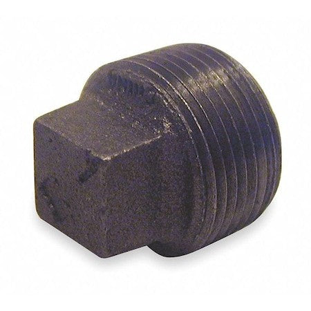 Zoro Select 5P545 Square Head Plug Square Head Plug, 1" Pipe, Mnpt, Malleable