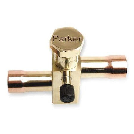 Parker Ql171r-06-06 Service/Shut Off Valve,3/8 In,Copper