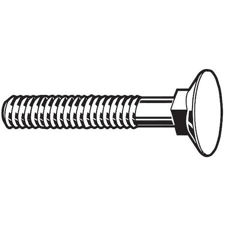 Zoro Select U01037.037.0250 Square Neck Plow Bolt, 3/8"-16 Thrd Sz, 2 1/2 In L,
