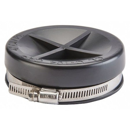 Zoro Select Dacap-11/2 Flexible Cap,Plastic,1-1/2" Pipe Sz