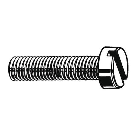 Zoro Select U51120.016.0175 #8-32 X 1-3/4 In Slotted Pan Machine Screw, Plain