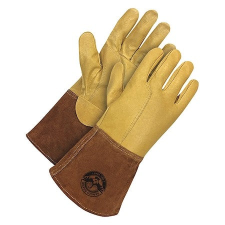 Bdg 60-1-1830-M Gander Brand Welding Gloves, Gauntlet Cuff, Wing Thumb, Premium