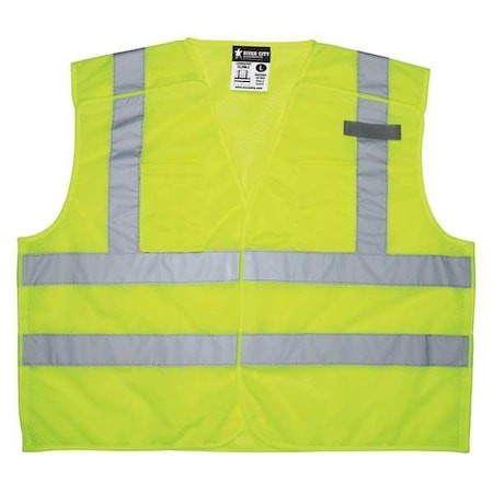 Mcr Safety Cl2ml2xl High Visibility Vest,Xl Size,Unisex